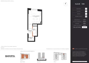 1 pokój, apartament 26,72 m², piętro 5, oferta nr B/M255, Aleje 138, Warszawa, Ochota, Stara Ochota, ul. Aleje Jerozolimskie 138