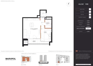 2 pokoje, apartament 53,61 m², piętro 1, oferta nr A/M002, Aleje 138, Warszawa, Ochota, Stara Ochota, ul. Aleje Jerozolimskie 138