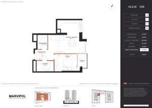 2 pokoje, apartament 57,68 m², piętro 5, oferta nr A/M039, Aleje 138, Warszawa, Ochota, Stara Ochota, ul. Aleje Jerozolimskie 138