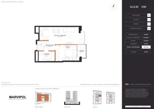 2 pokoje, apartament 49,78 m², piętro 6, oferta nr A/M051, Aleje 138, Warszawa, Ochota, Stara Ochota, ul. Aleje Jerozolimskie 138