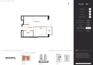 2 pokoje, apartament 49,44 m², piętro 7, oferta nr A/M063, Aleje 138, Warszawa, Ochota, Stara Ochota, ul. Aleje Jerozolimskie 138