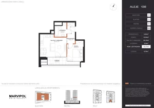 2 pokoje, apartament 42,77 m², piętro 6, oferta nr B/M260, Aleje 138, Warszawa, Ochota, Stara Ochota, ul. Aleje Jerozolimskie 138