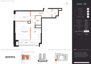 3 pokoje, apartament 76,10 m², piętro 1, oferta nr A/M003, Aleje 138, Warszawa, Ochota, Stara Ochota, ul. Aleje Jerozolimskie 138