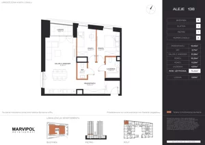3 pokoje, apartament 75,44 m², piętro 1, oferta nr A/M008, Aleje 138, Warszawa, Ochota, Stara Ochota, ul. Aleje Jerozolimskie 138