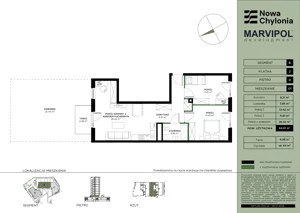 3 pokoje, apartament 64,61 m², parter, oferta nr B/B2-0-01, Nowa Chylonia, Gdynia, Chylonia, Chylonia, ul. Pucka 4