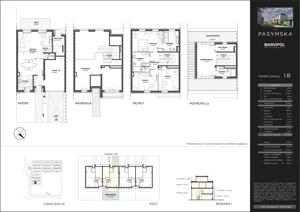 Dom 155,89 m², oferta nr 1B, Wille Pasymska, Warszawa, Bielany, Młociny, ul. Pasymska