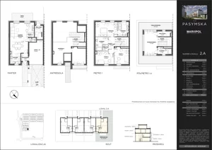 Dom 156,80 m², oferta nr 2A, Wille Pasymska, Warszawa, Bielany, Młociny, ul. Pasymska
