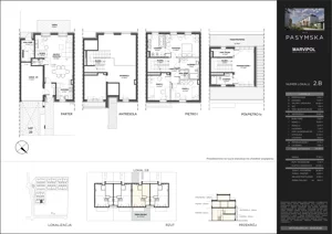 Dom 155,89 m², oferta nr 2B, Wille Pasymska, Warszawa, Bielany, Młociny, ul. Pasymska