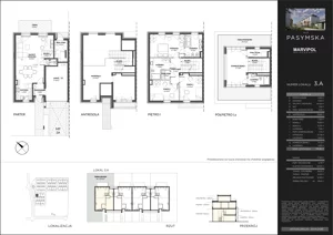 Dom 156,80 m², oferta nr 3A, Wille Pasymska, Warszawa, Bielany, Młociny, ul. Pasymska