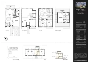 Dom 155,89 m², oferta nr 4B, Wille Pasymska, Warszawa, Bielany, Młociny, ul. Pasymska