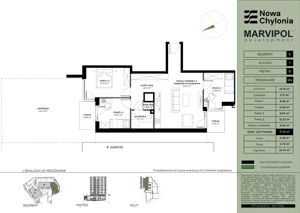 4 pokoje, apartament 71,10 m², parter, oferta nr C/C-0-04, Nowa Chylonia, Gdynia, Chylonia, Chylonia, ul. Pucka 4
