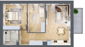3 pokoje, mieszkanie 60,27 m², piętro 1, oferta nr 11B.M5, Willa Magnolia, Siechnice, ul. Magnoliowa
