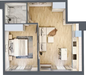 2 pokoje, apartament 42,62 m², piętro 1, oferta nr 6, Stalowa 65 - przy stacji metra, Warszawa, Praga Północ, Nowa Praga, ul. Stalowa 65