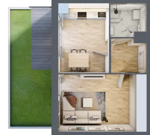 1 pokój, apartament inwestycyjny 37,39 m², parter, oferta nr 1, Stalowa 65 - przy stacji metra, Warszawa, Praga Północ, Nowa Praga, ul. Stalowa 65