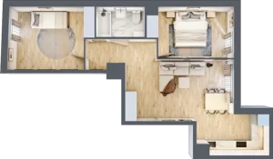 3 pokoje, apartament 58,78 m², piętro 4, oferta nr 81, Stalowa 65 - przy stacji metra, Warszawa, Praga Północ, Nowa Praga, ul. Stalowa 65