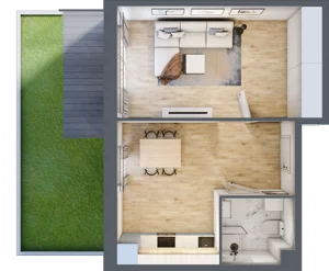 1 pokój, apartament inwestycyjny 40,60 m², parter, oferta nr 2, Stalowa 65 - przy stacji metra, Warszawa, Praga Północ, Nowa Praga, ul. Stalowa 65