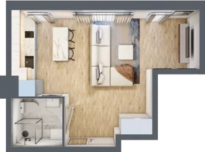 1 pokój, apartament inwestycyjny 27,44 m², piętro 2, oferta nr 21, Stalowa 65 - przy stacji metra, Warszawa, Praga Północ, Nowa Praga, ul. Stalowa 65
