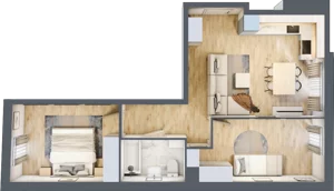 3 pokoje, apartament 52,07 m², piętro 1, oferta nr 57, Stalowa 65 - przy stacji metra, Warszawa, Praga Północ, Nowa Praga, ul. Stalowa 65