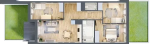 4 pokoje, mieszkanie 71,79 m², parter, oferta nr E_35, 3 Ogrody, Zamienie, ul. Anyżkowa