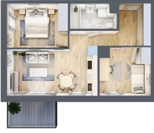 3 pokoje, mieszkanie 49,19 m², piętro 2, oferta nr G_11, 3 Ogrody, Zamienie, ul. Anyżkowa