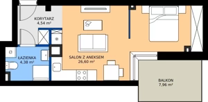 1 pokój, mieszkanie 35,34 m², parter, oferta nr POGO/C/1A, Pogonowskiego 73, Łódź, Polesie, Stare Polesie, ul. Pogonowskiego 73