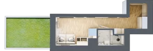 1 pokój, apartament 15,05 m², parter, oferta nr 1.B.11, Żegiestowska, Wrocław, Gaj, Krzyki, ul. Żegiestowska 3