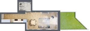 1 pokój, apartament 30,49 m², parter, oferta nr 1.M.03, Żegiestowska, Wrocław, Gaj, Krzyki, ul. Żegiestowska 3
