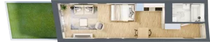 1 pokój, apartament 31,06 m², parter, oferta nr 1.M.14, Żegiestowska, Wrocław, Gaj, Krzyki, ul. Żegiestowska 3