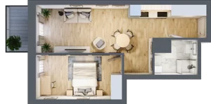 2 pokoje, apartament 39,31 m², piętro 2, oferta nr 3.M.28, Żegiestowska, Wrocław, Gaj, Krzyki, ul. Żegiestowska 3