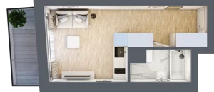 1 pokój, apartament 23,00 m², piętro 6, oferta nr 7.B.09, Żegiestowska, Wrocław, Gaj, Krzyki, ul. Żegiestowska 3