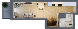 1 pokój, apartament 25,25 m², piętro 6, oferta nr 7.M.21, Żegiestowska, Wrocław, Gaj, Krzyki, ul. Żegiestowska 3