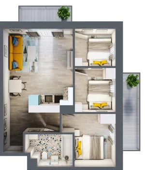 4 pokoje, mieszkanie 54,38 m², piętro 2, oferta nr 29, Gościniec 15, Warszawa, Wesoła, ul. Gościniec 15