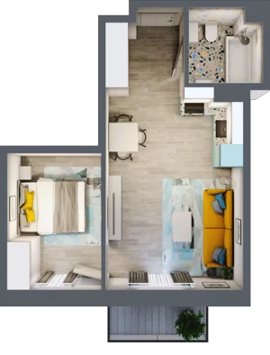 2 pokoje, mieszkanie 37,45 m², piętro 1, oferta nr 16, Gościniec 15, Warszawa, Wesoła, ul. Gościniec 15