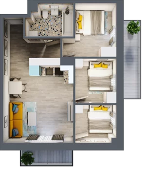 4 pokoje, mieszkanie 54,29 m², piętro 2, oferta nr 30, Gościniec 15, Warszawa, Wesoła, ul. Gościniec 15