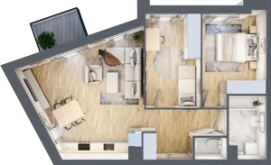 3 pokoje, mieszkanie 60,28 m², piętro 1, oferta nr M05, Legnicka Ursus, Warszawa, Ursus, Skorosze, ul. Legnicka