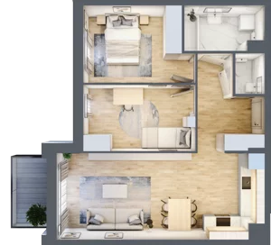 3 pokoje, mieszkanie 60,26 m², piętro 2, oferta nr M64, Legnicka Ursus, Warszawa, Ursus, Skorosze, ul. Legnicka