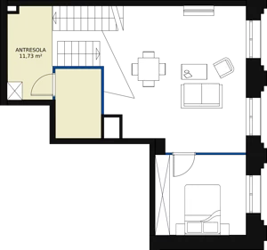 2 pokoje, apartament 70,68 m², piętro 2, oferta nr AA.11, Strefa Progress, Łódź, Śródmieście, Śródmieście-Wschód, al. Kościuszki 132 / ul. Piotrkowska 217