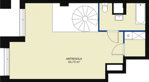 2 pokoje, apartament 87,33 m², piętro 13, oferta nr AA.87, Strefa Progress, Łódź, Śródmieście, Śródmieście-Wschód, al. Kościuszki 132 / ul. Piotrkowska 217