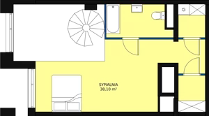 2 pokoje, apartament 82,15 m², piętro 13, oferta nr AA.86, Strefa Progress, Łódź, Śródmieście, Śródmieście-Wschód, al. Kościuszki 132 / ul. Piotrkowska 217