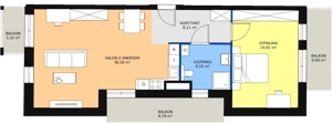 1 pokój, apartament 28,90 m², piętro 5, oferta nr A.06.02, NOW, Łódź, Widzew, Stary Widzew, ul. Dowborczyków 18