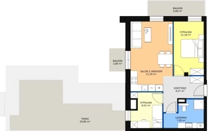 3 pokoje, apartament 56,76 m², piętro 4, oferta nr D.05.01, NOW, Łódź, Widzew, Stary Widzew, ul. Dowborczyków 18