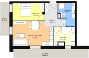 3 pokoje, apartament 56,74 m², piętro 5, oferta nr D.06.01, NOW, Łódź, Widzew, Stary Widzew, ul. Dowborczyków 18