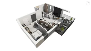 3 pokoje, apartament 62,50 m², piętro 2, oferta nr DANT_DANT_A1.3.2, Ukryte, Gdańsk, Aniołki, ul. Dantyszka