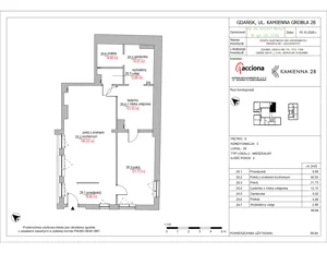 2 pokoje, mieszkanie 99,84 m², piętro 2, oferta nr 28.29, Kamienna 28, Gdańsk, Śródmieście, Dolne Miasto, ul. Kamienna Grobla 28
