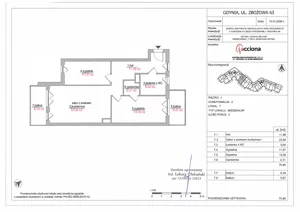 3 pokoje, apartament 70,80 m², piętro 1, oferta nr 63.7, Zbożowa, Gdynia, Cisowa, ul. Zbożowa