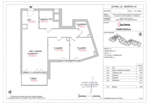 3 pokoje, apartament 73,21 m², piętro 3, oferta nr 63.13, Zbożowa, Gdynia, Cisowa, ul. Zbożowa