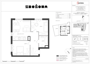 3 pokoje, apartament 61,98 m², piętro 2, oferta nr 67.12, Zbożowa, Gdynia, Cisowa, ul. Zbożowa