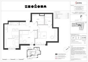 3 pokoje, apartament 73,01 m², piętro 2, oferta nr 67.48, Zbożowa, Gdynia, Cisowa, ul. Zbożowa