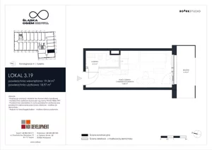 1 pokój, apartament inwestycyjny 19,34 m², piętro 3, oferta nr 3.19, Śląska Osiem, Gdańsk, Przymorze, ul. Śląska 8