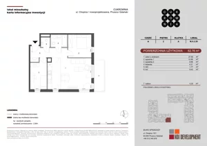 3 pokoje, mieszkanie 62,76 m², piętro 2, oferta nr M.A.2.029, Cukrownia, Pruszcz Gdański, ul. Chopina